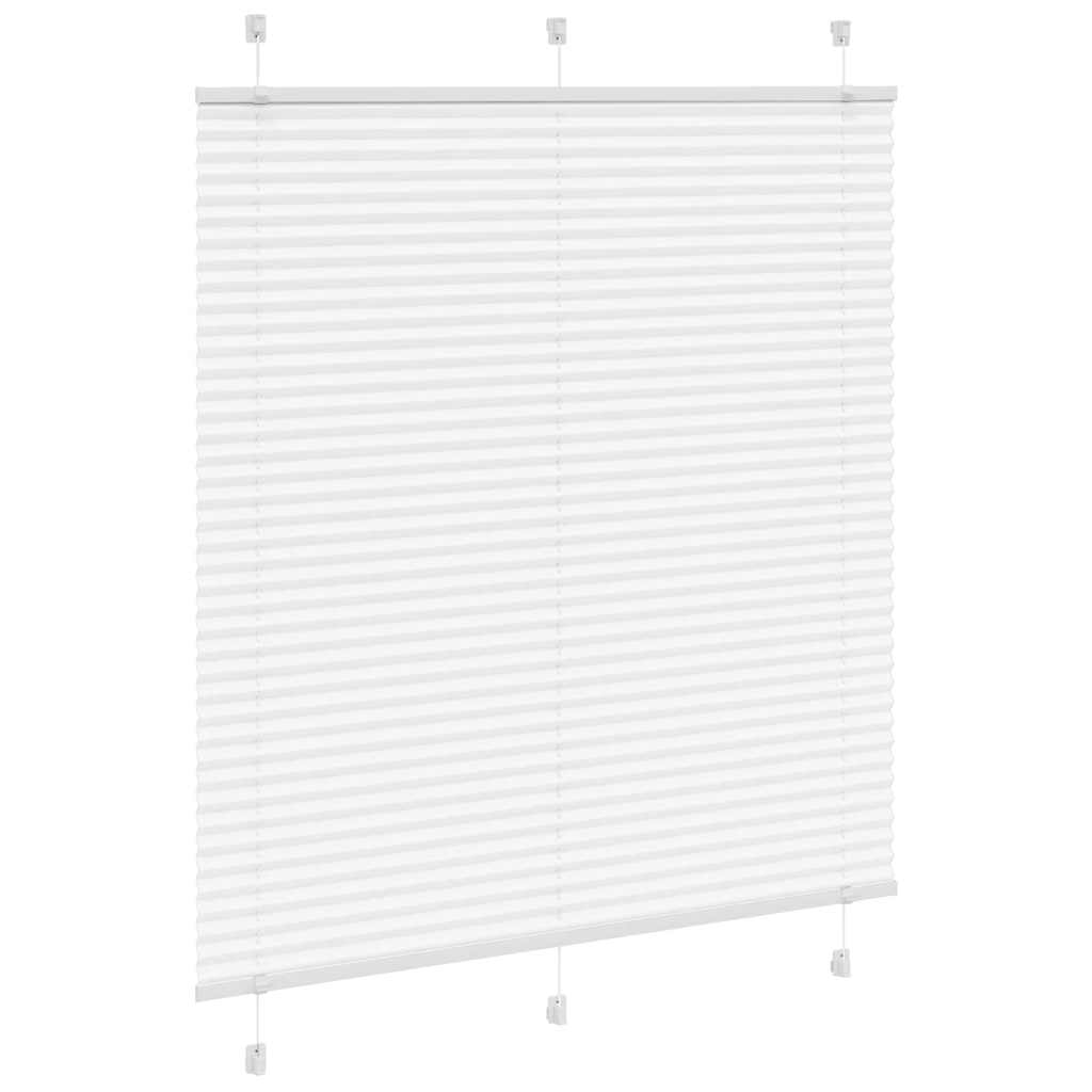 Tenda Plissettata Bianca 120x100 cm Larghezza Tessuto 119,4 cm