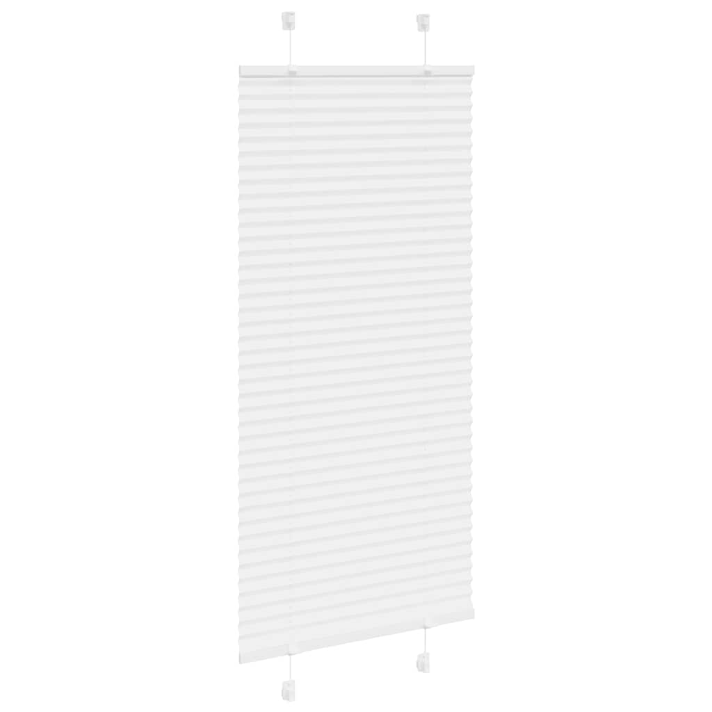 Tenda Plissettata Bianca 55x150 cm Larghezza Tessuto 54,4 cm