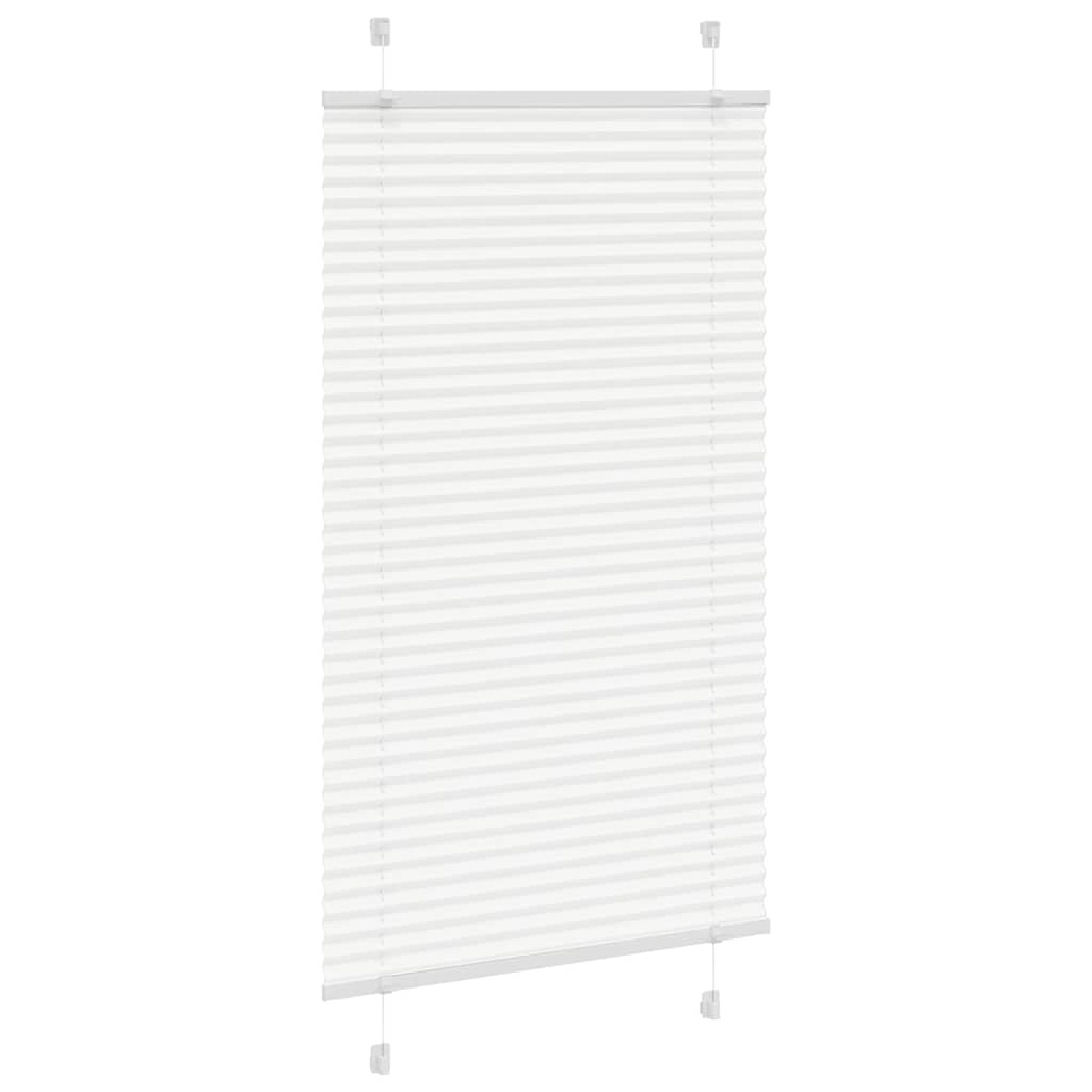 Tenda Plissettata Bianca 80x150 cm Larghezza Tessuto 79,4 cm
