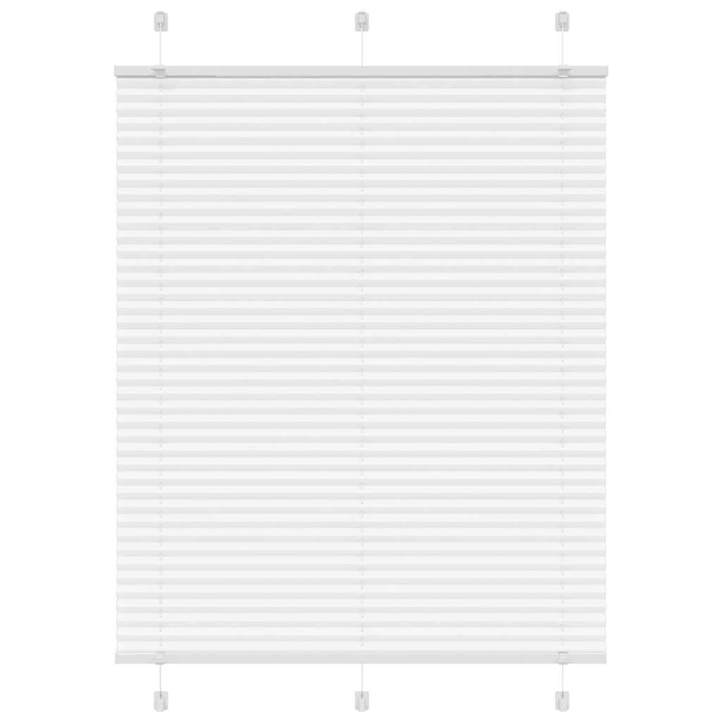 Tenda Plissettata Bianca 105x150 cm Larghezza Tessuto 104,4 cm