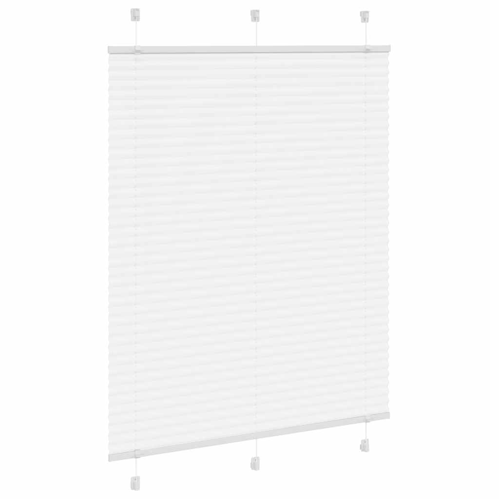 Tenda Plissettata Bianca 110x150 cm Larghezza Tessuto 109,4 cm
