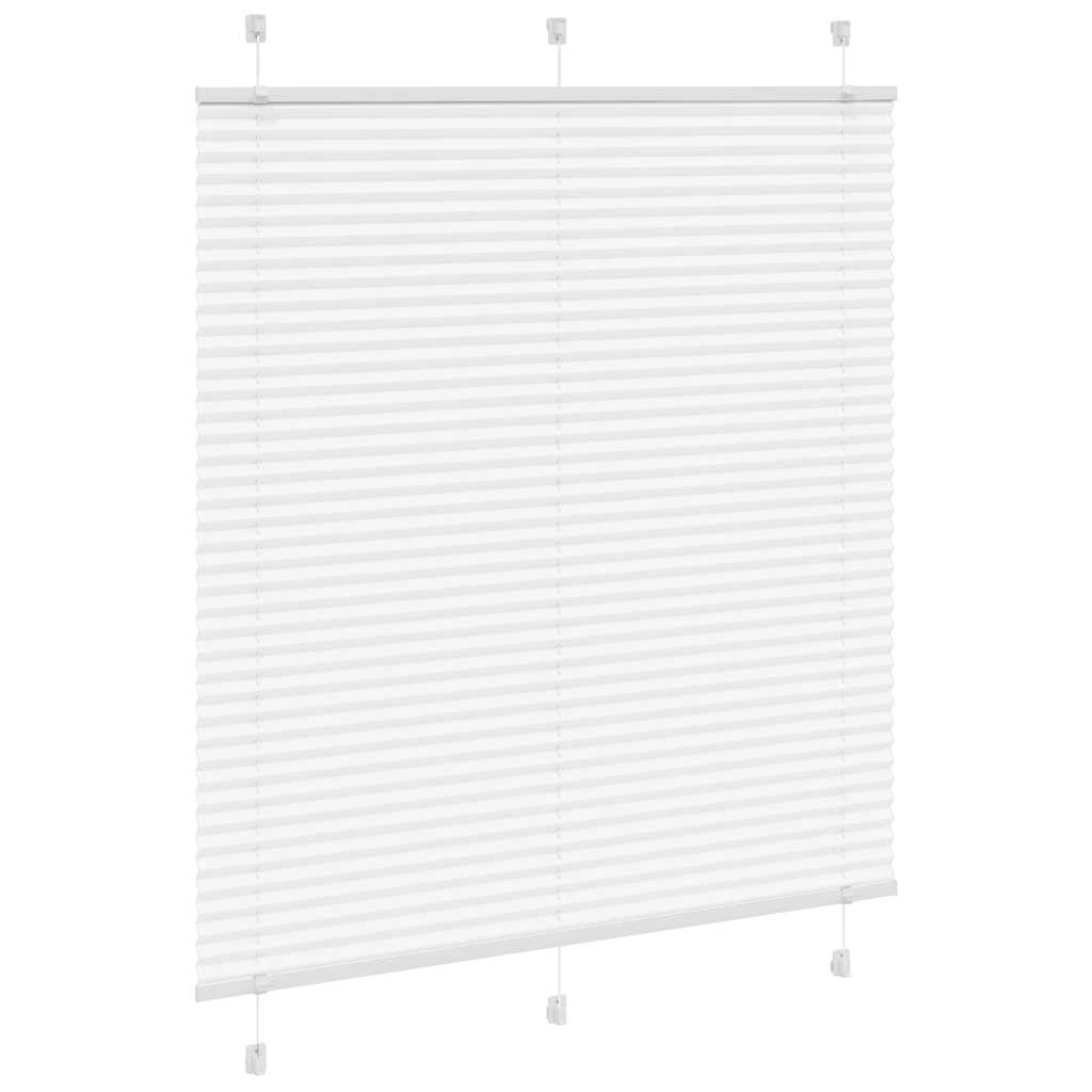 Tenda Plissettata Bianca 120x150 cm Larghezza Tessuto 119,4 cm