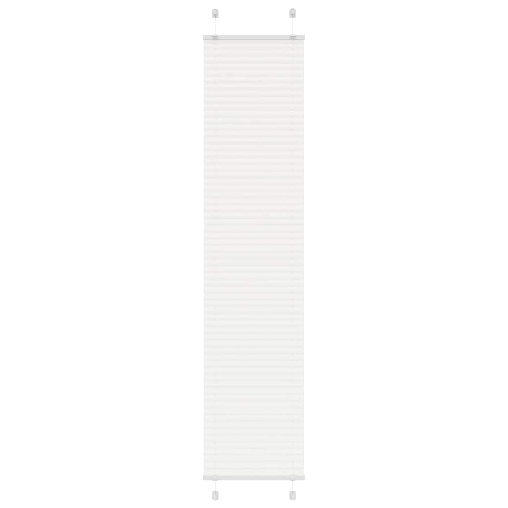 Tenda Plissettata Bianca 40x200 cm Larghezza Tessuto 39,4 cm
