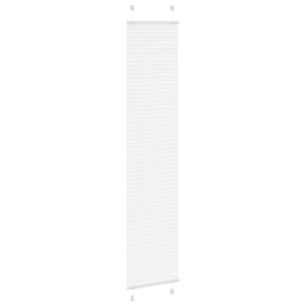 Tenda Plissettata Bianca 50x200 cm Larghezza Tessuto 49,4 cm