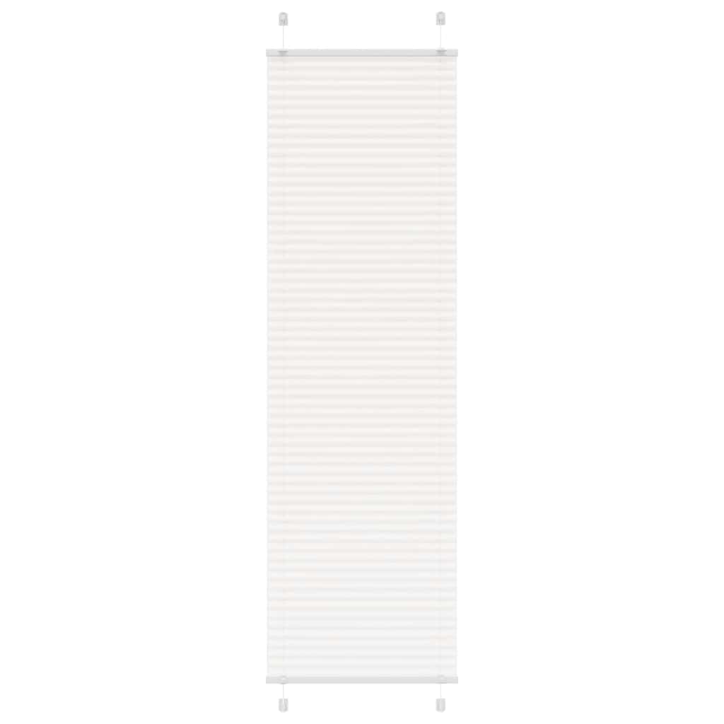 Tenda Plissettata Bianca 55x200 cm Larghezza Tessuto 54,4 cm