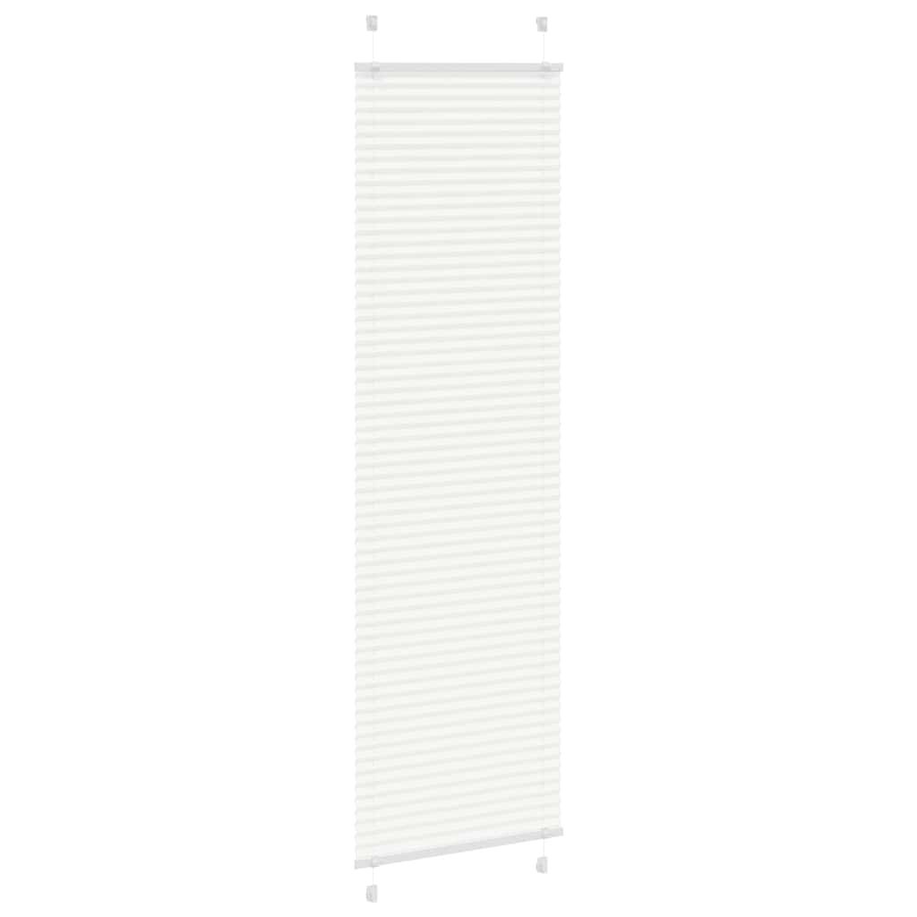Tenda Plissettata Bianca 60x200 cm Larghezza Tessuto 59,4 cm
