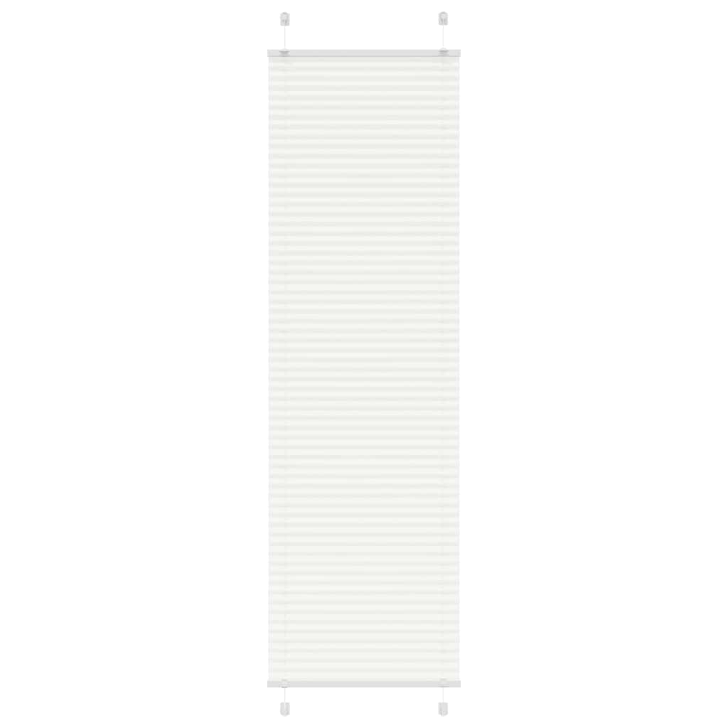 Tenda Plissettata Bianca 65x200 cm Larghezza Tessuto 64,4 cm