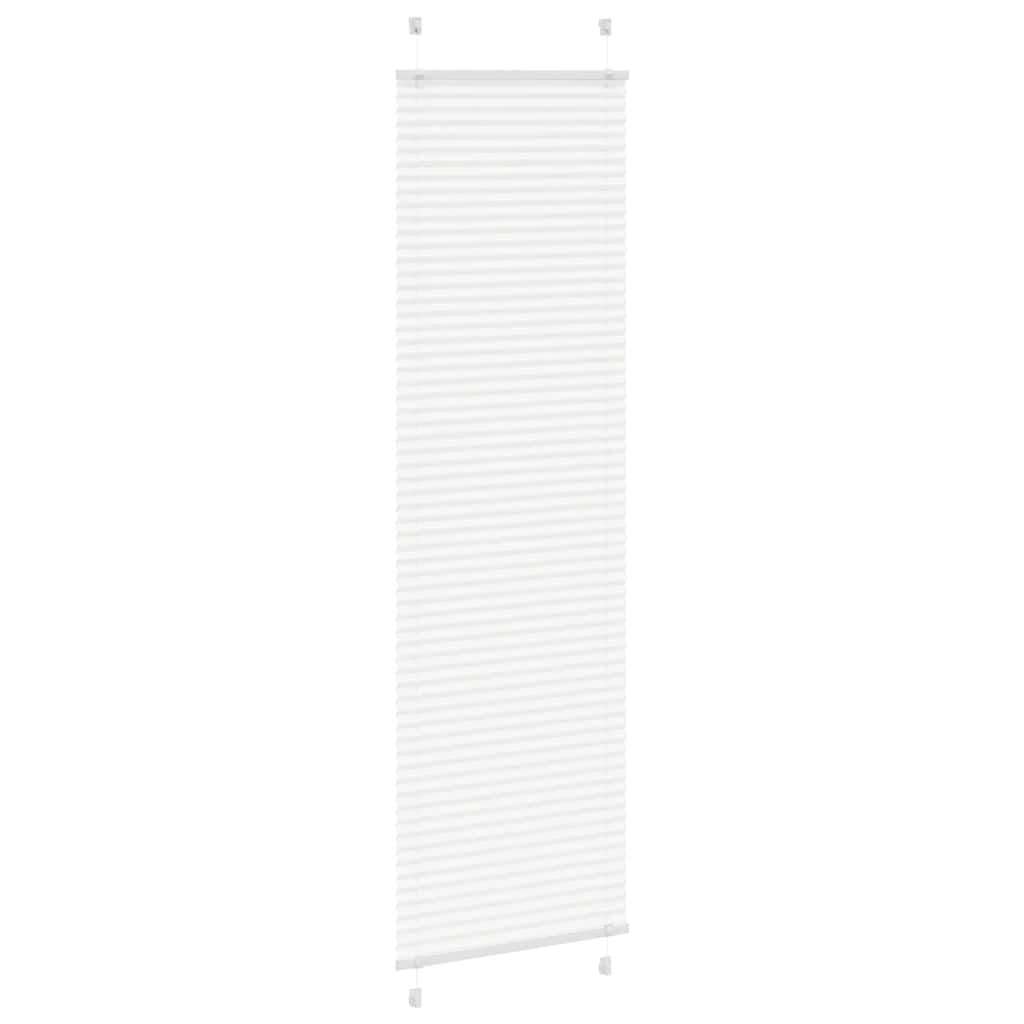 Tenda Plissettata Bianca 65x200 cm Larghezza Tessuto 64,4 cm