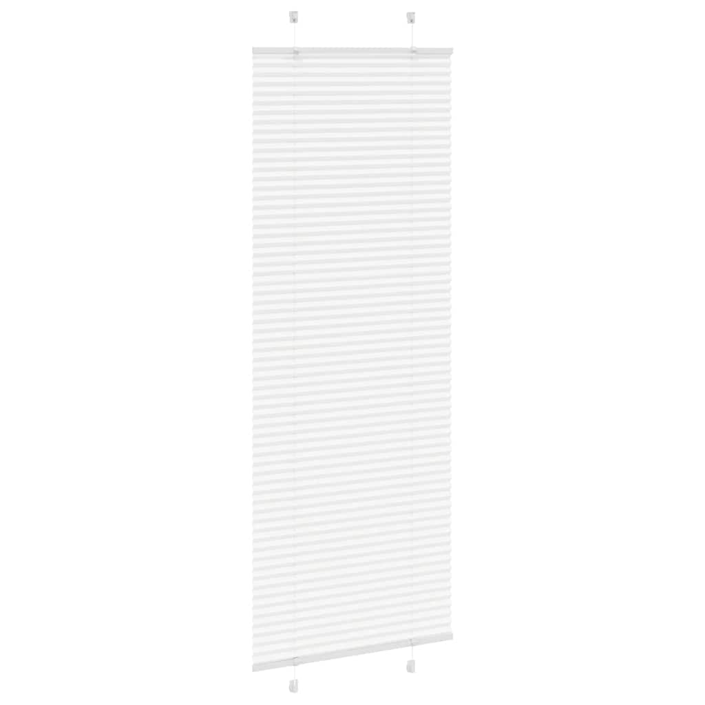 Tenda Plissettata Bianca 80x200 cm Larghezza Tessuto 79,4 cm