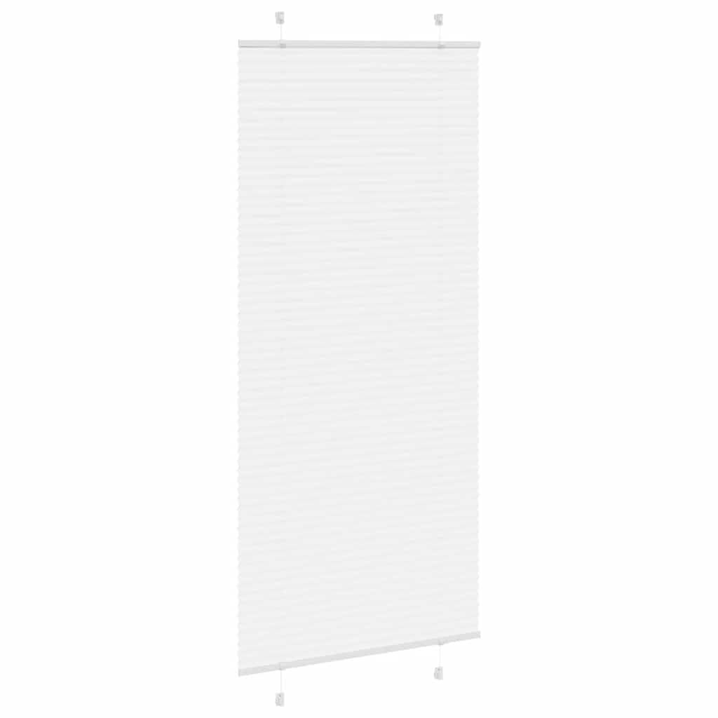 Tenda Plissettata Bianca 85x200 cm Larghezza Tessuto 84,4 cm
