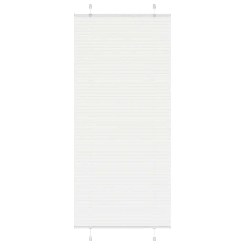 Tenda Plissettata Bianca 90x200 cm Larghezza Tessuto 89,4 cm