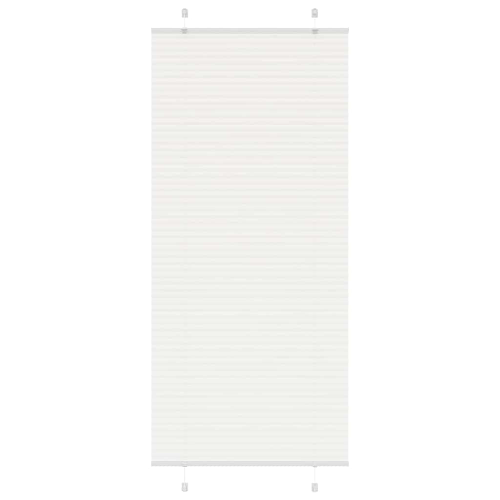 Tenda Plissettata Bianca 100x200 cm Larghezza Tessuto 99,4 cm