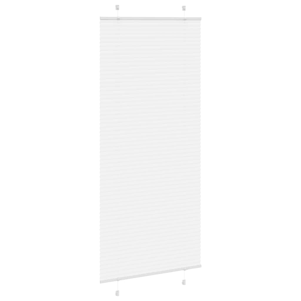 Tenda Plissettata Bianca 100x200 cm Larghezza Tessuto 99,4 cm