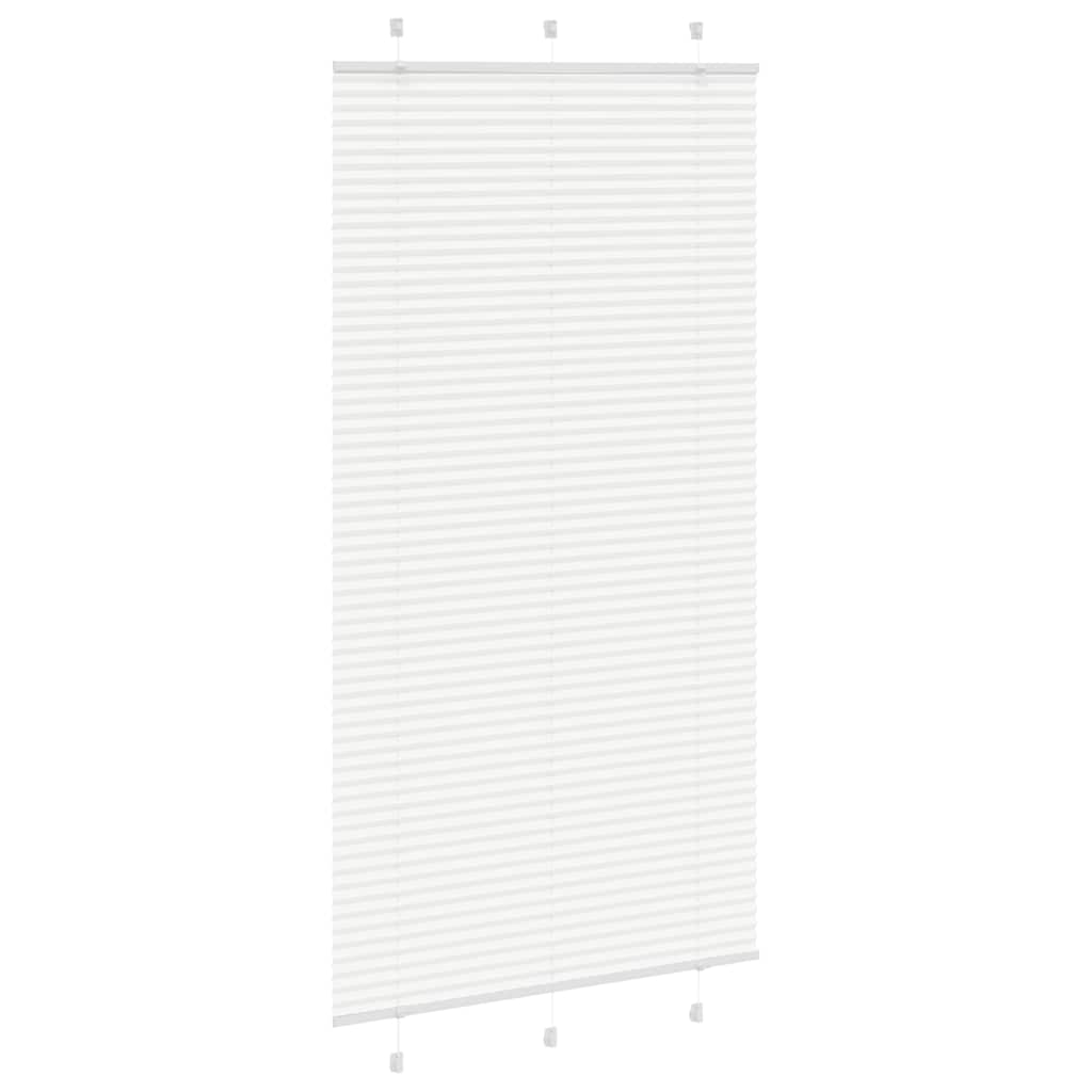 Tenda Plissettata Bianca 105x200 cm Larghezza Tessuto 104,4 cm