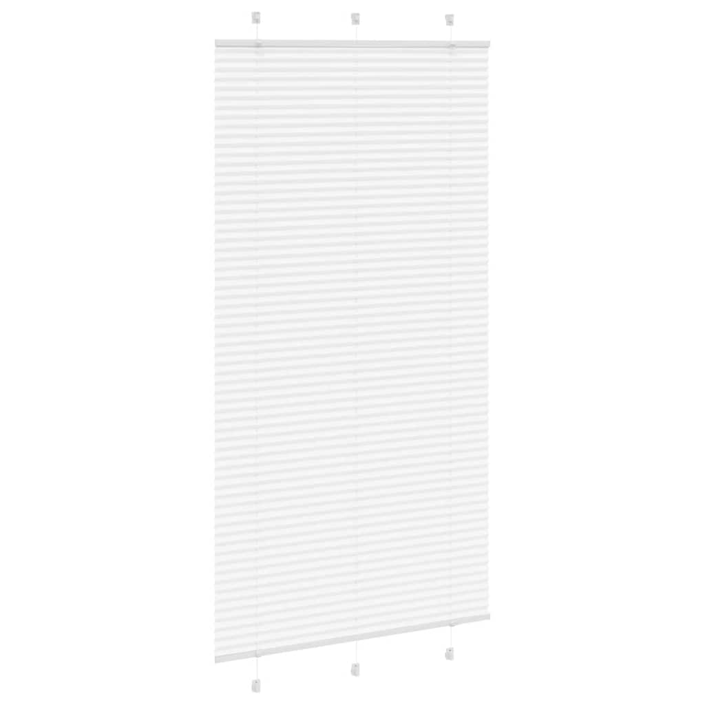 Tenda Plissettata Bianca 110x200 cm Larghezza Tessuto 109,4 cm