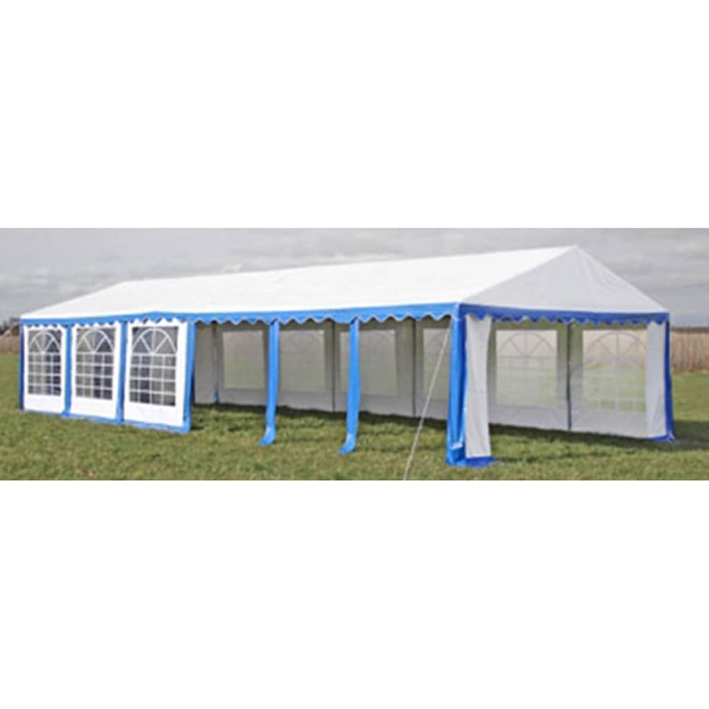 Tetto e pareti di gazebo da festa 12 x 6 m Blu & Bianco