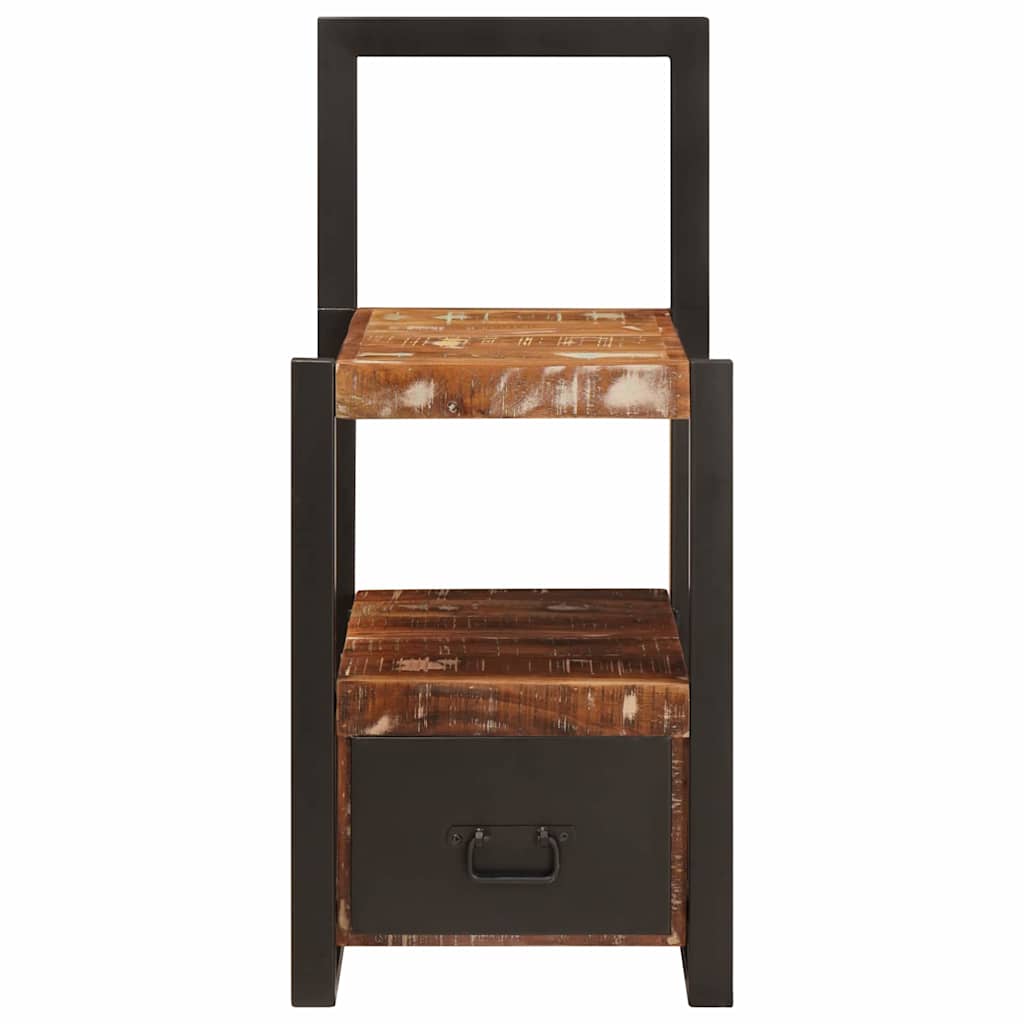 Appendiabiti con cassetto Multicolore Legno Recuperato Massello