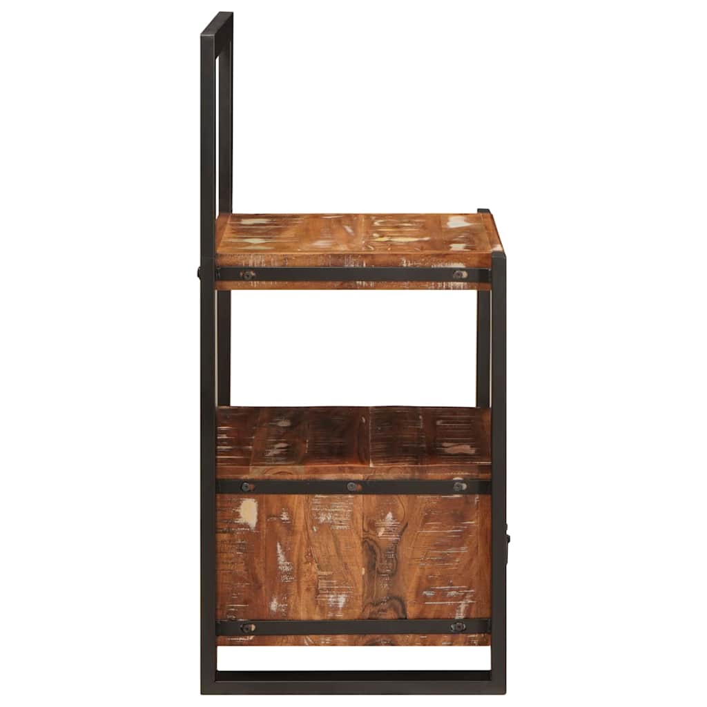 Appendiabiti con cassetto Multicolore Legno Recuperato Massello