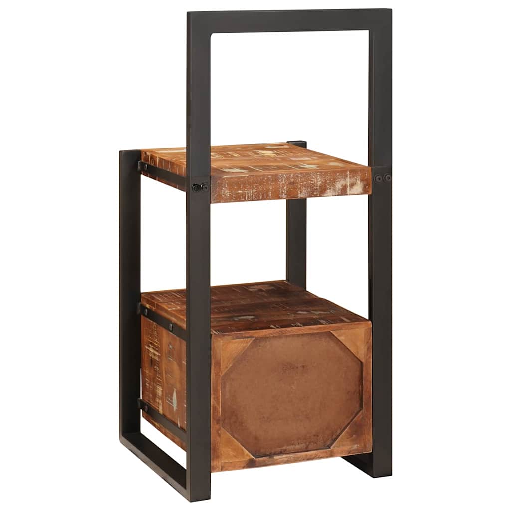 Appendiabiti con cassetto Multicolore Legno Recuperato Massello
