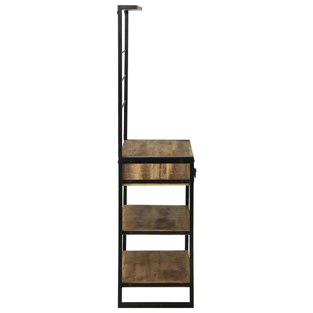 Scaffale da cucina Marrone e Nero 80 x 40 x 160 cm