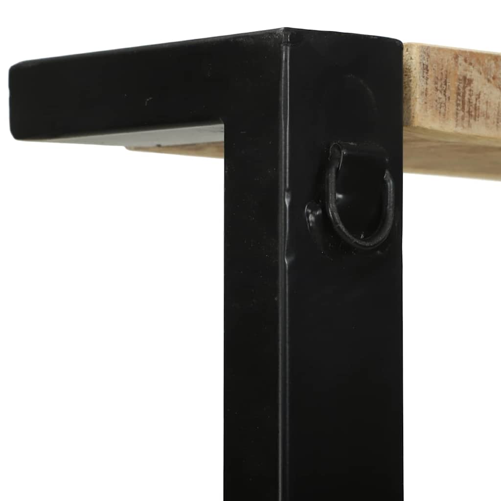 Scaffale da cucina Marrone e Nero 80 x 40 x 160 cm