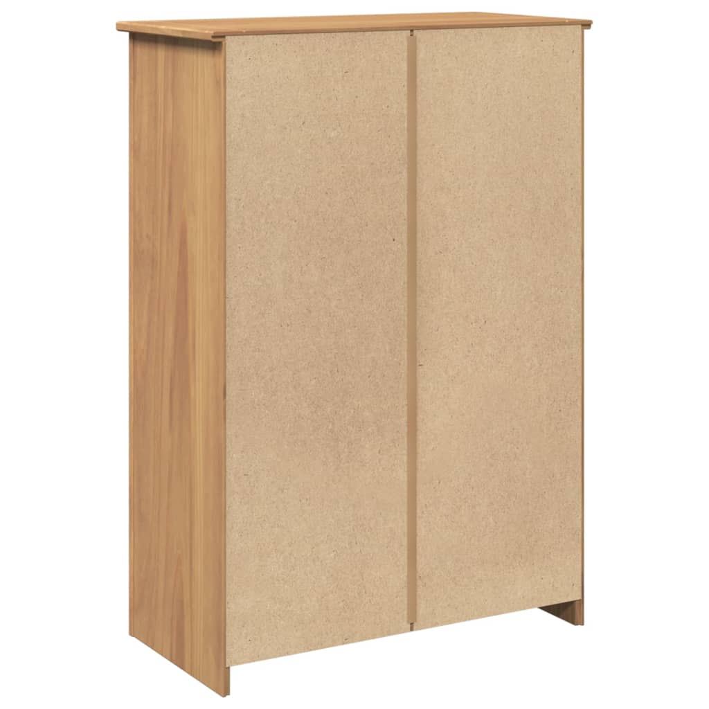Scarpiera Panama 80x40x114 cm Legno Massello di Pino
