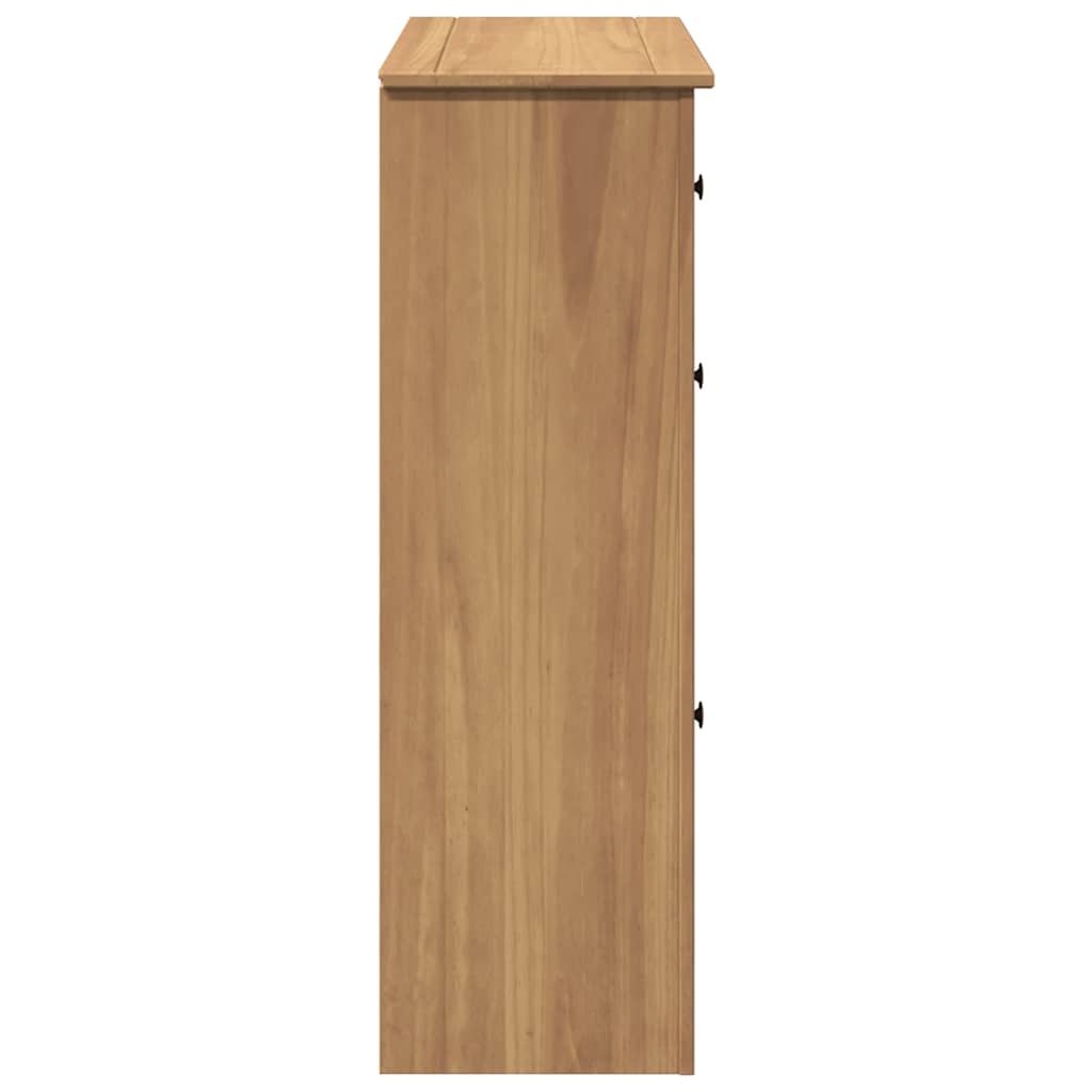 Scarpiera Panama 80x35x105 cm Legno Massello di Pino