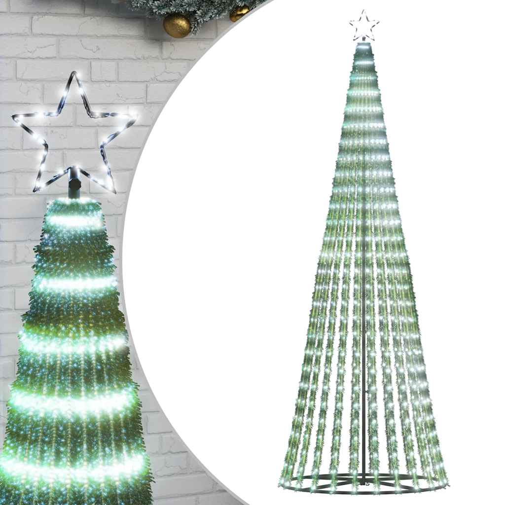 Albero di Natale a LED 475 LED Bianco Freddo 247 cm