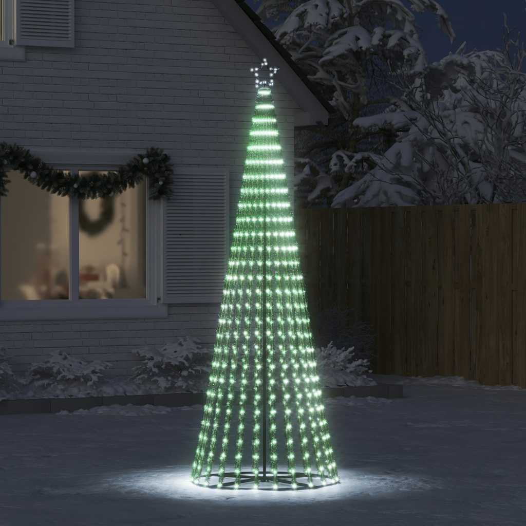 Albero di Natale a LED 475 LED Bianco Freddo 247 cm