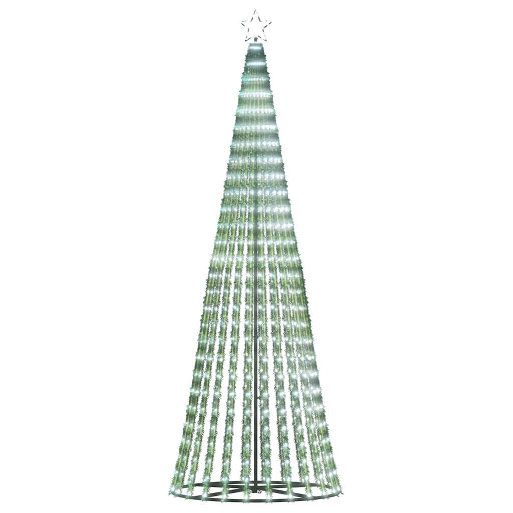 Albero di Natale a LED 475 LED Bianco Freddo 247 cm