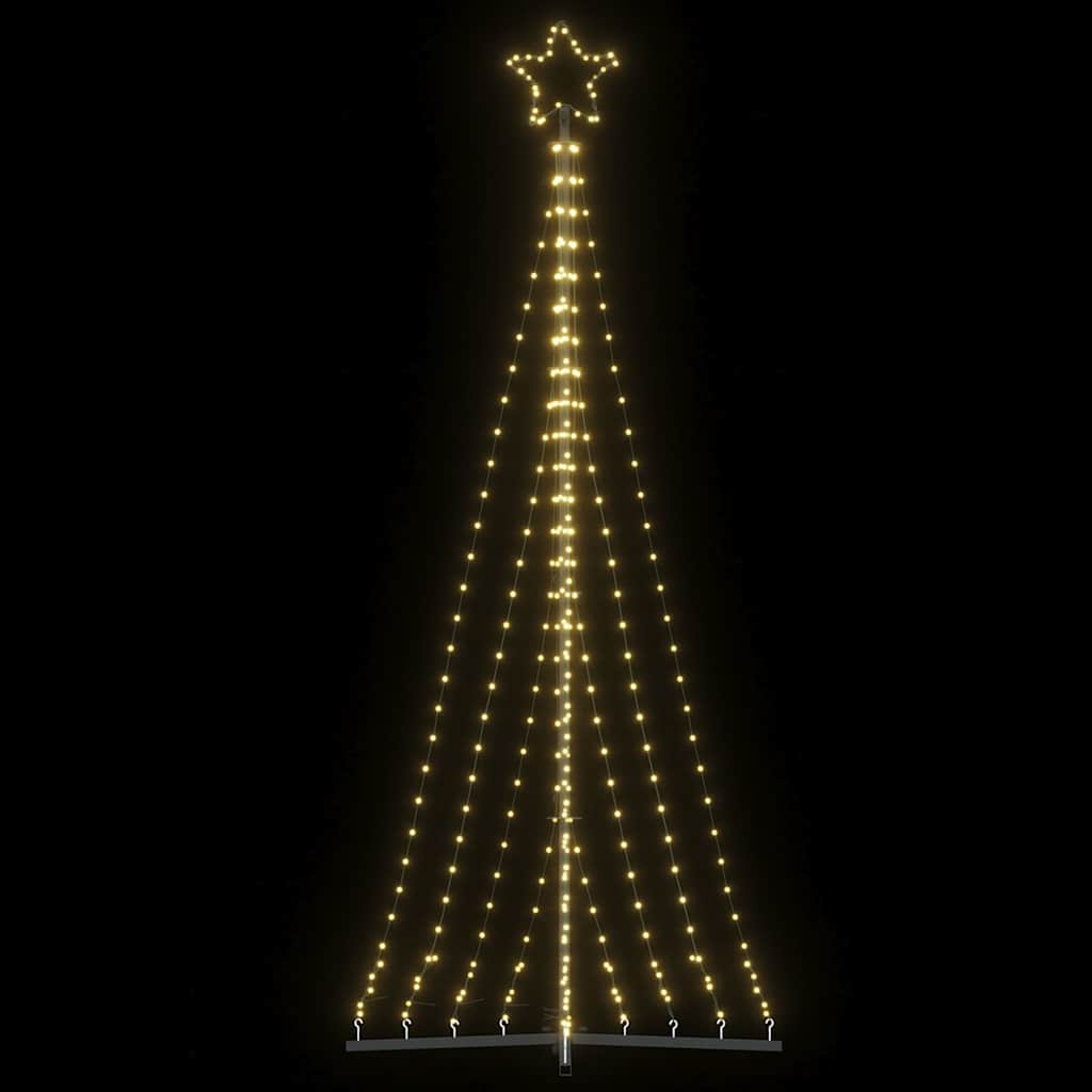Albero di Natale a LED 447 LED Bianco Caldo 250 cm