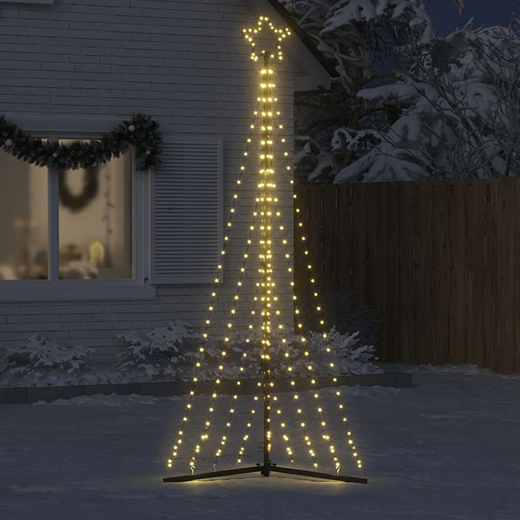 Albero di Natale a LED 447 LED Bianco Caldo 250 cm