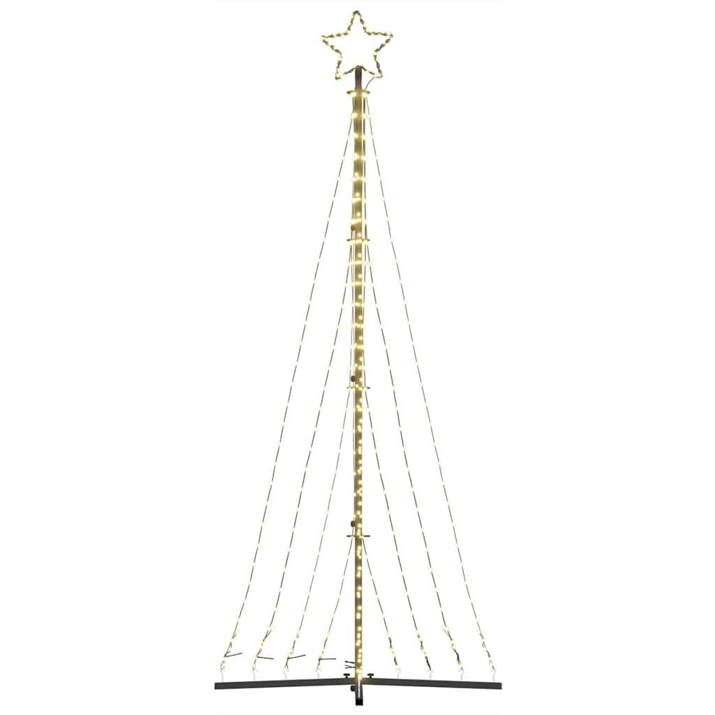 Albero di Natale a LED 447 LED Bianco Caldo 250 cm