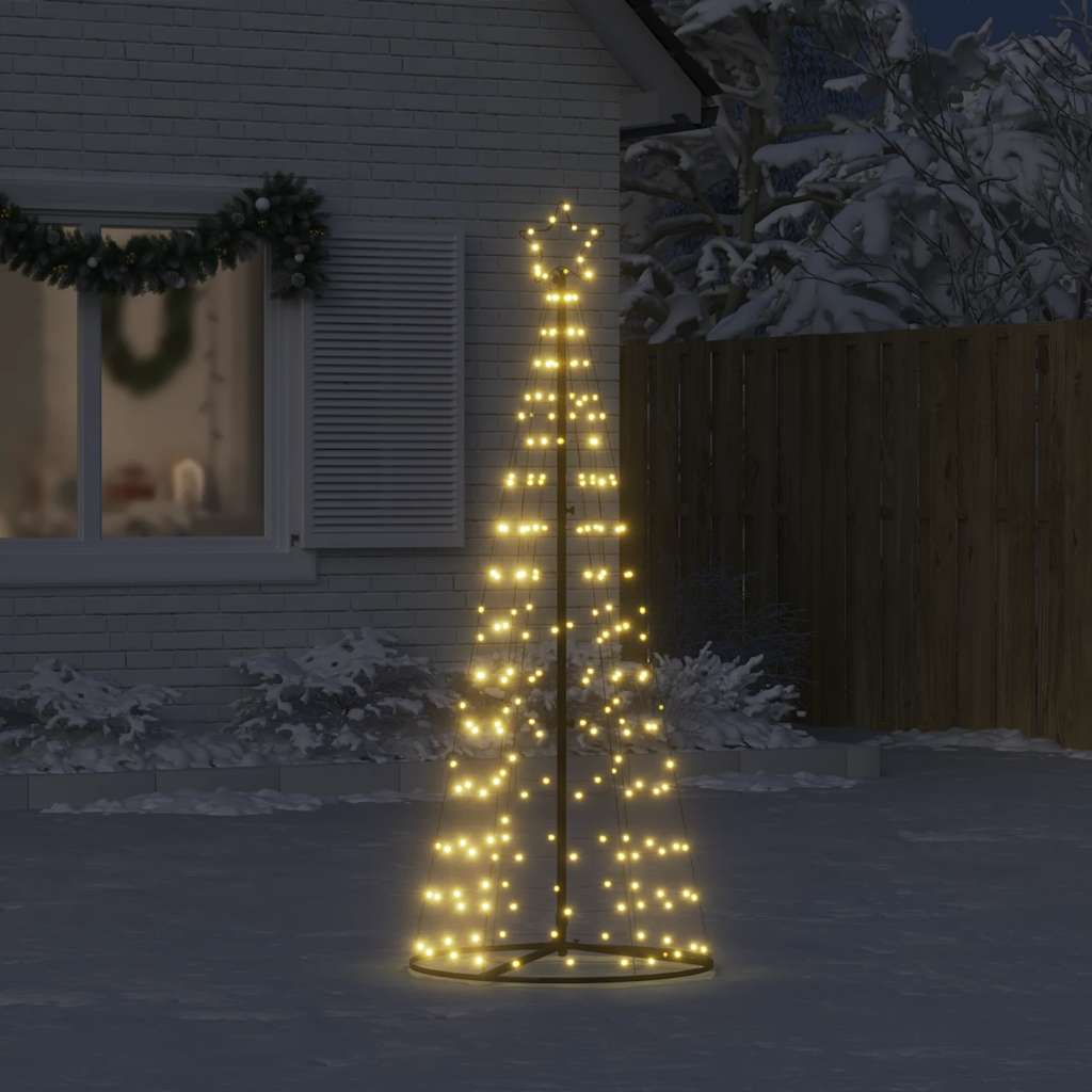 Albero di Natale a LED 200 LED Bianco Caldo 180 cm