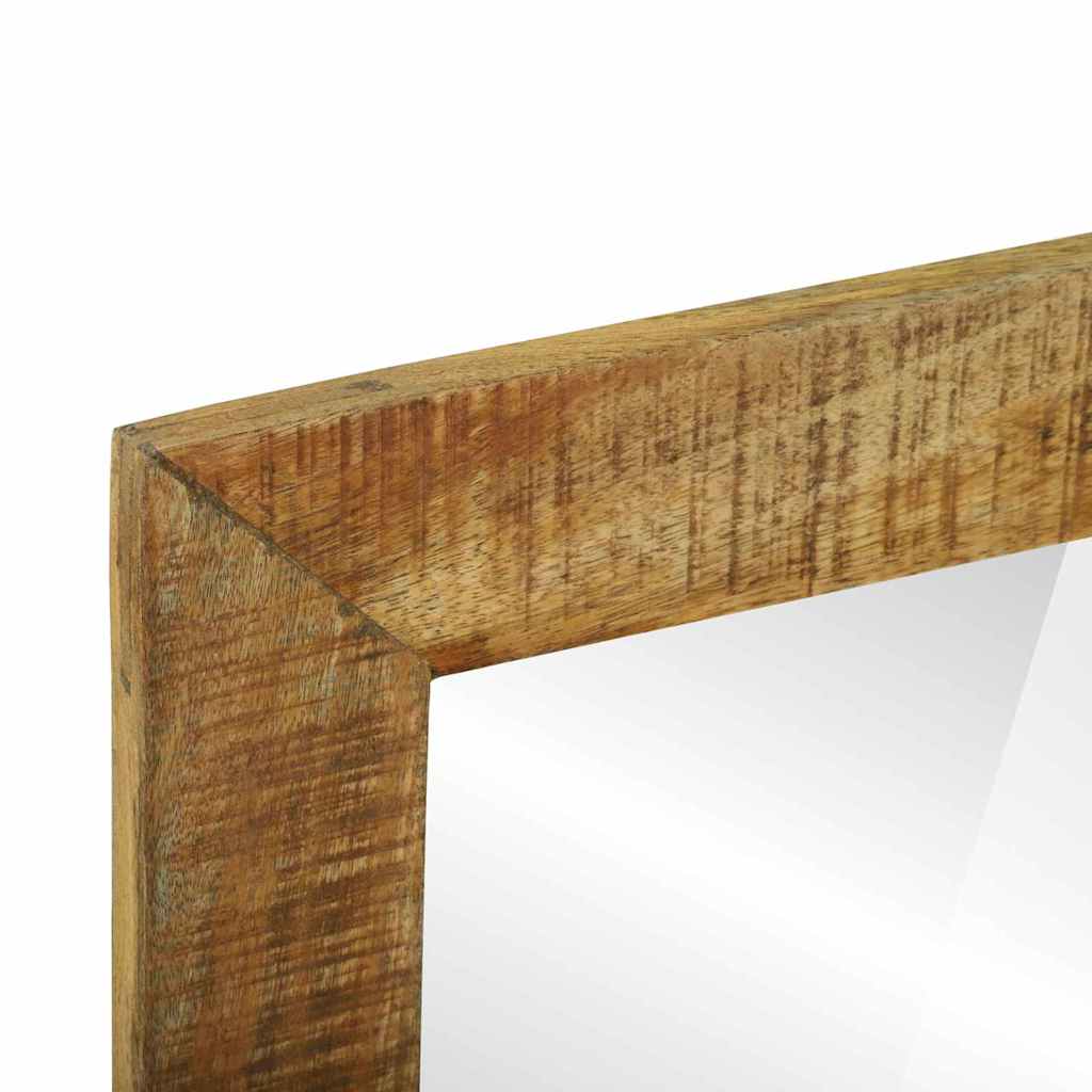 Specchio da bagno Rettangolare Marrone Legno di mango massello
