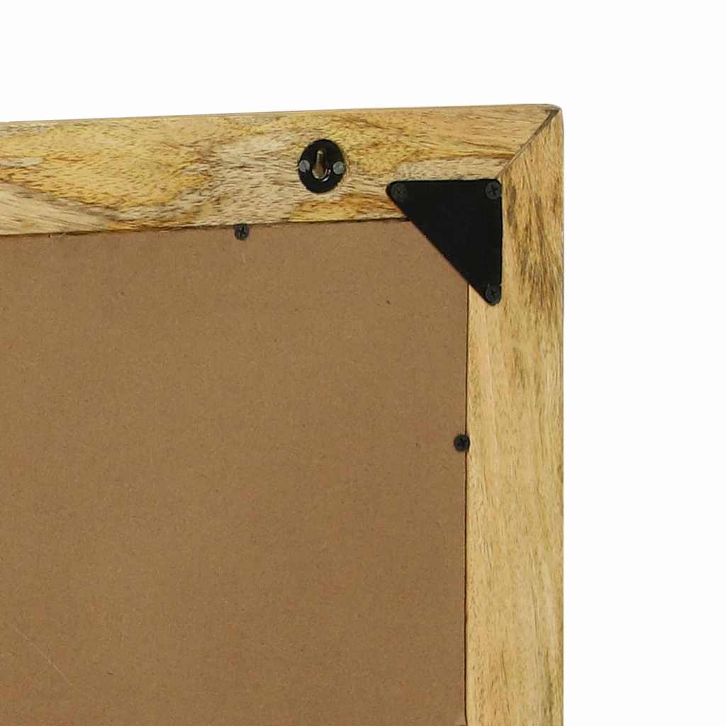 Specchio da bagno Rettangolare Marrone Legno di mango massello