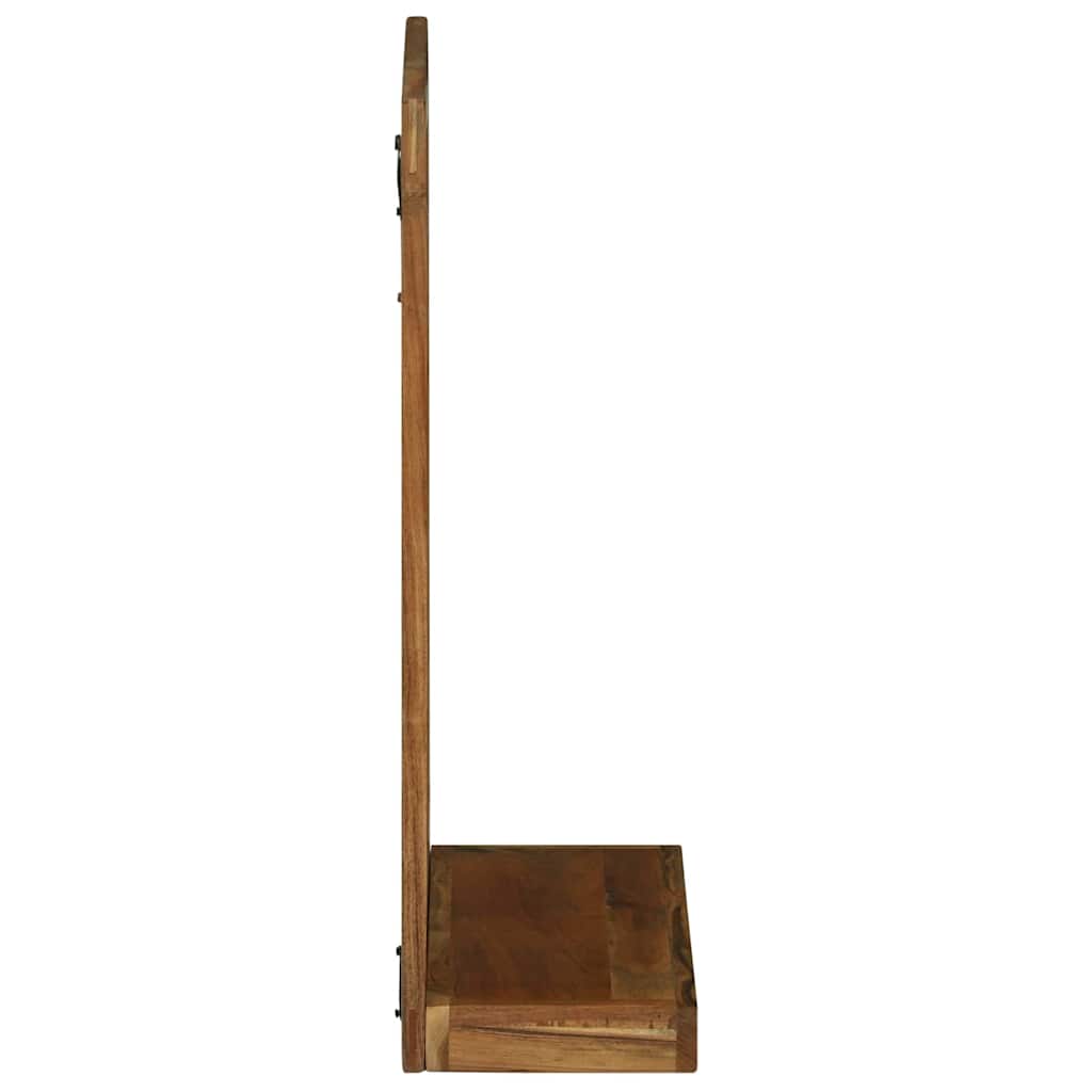 Specchio da bagno Rettangolare Marrone Legno di Acacia Massello