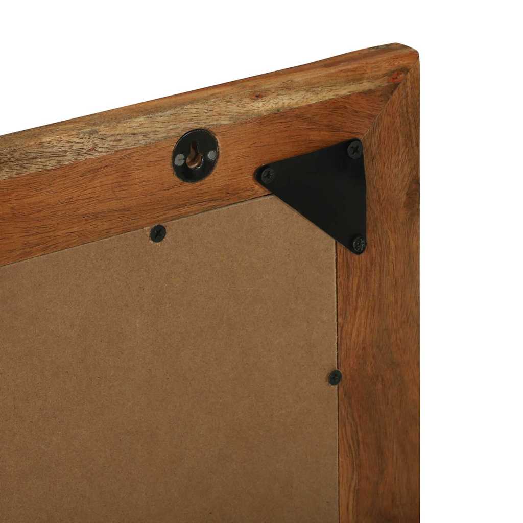 Specchio da bagno Rettangolare Marrone Legno di Acacia Massello