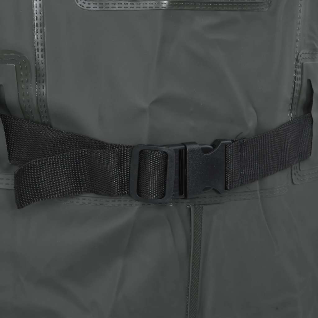 Wader con Stivali e Cintura Verde Scuro Taglia 38