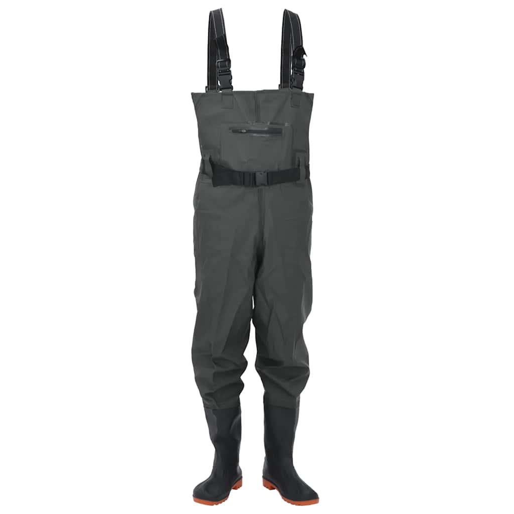 Wader con Stivali e Cintura Verde Scuro Taglia 40
