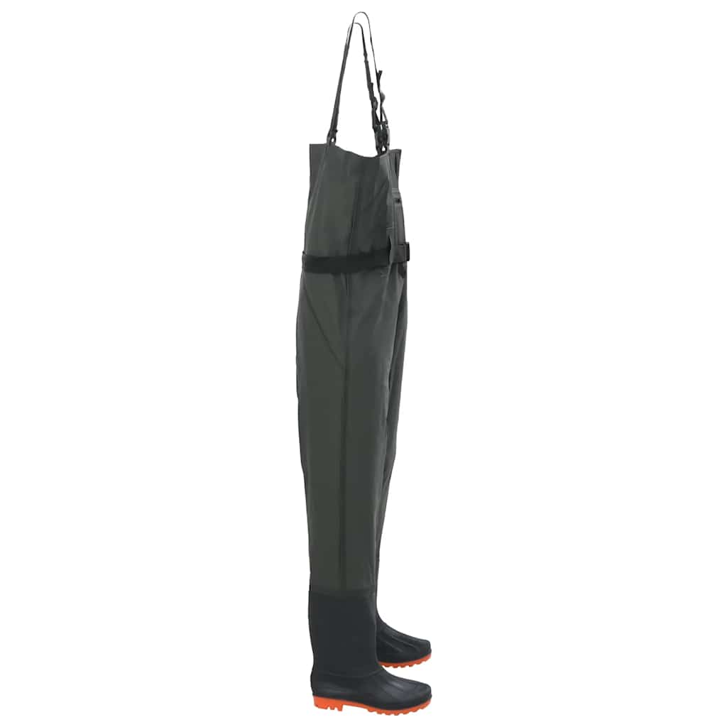 Wader con Stivali e Cintura Verde Scuro Taglia 40