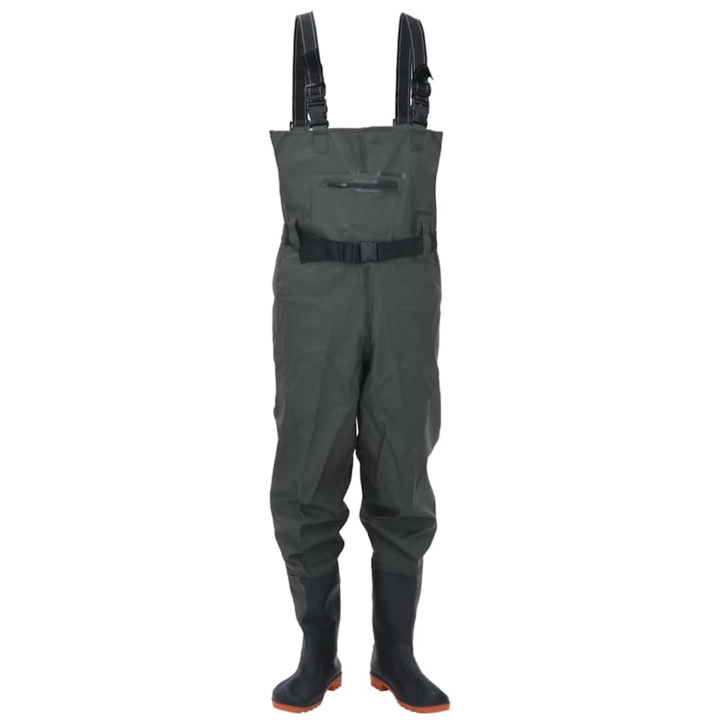 Wader con Stivali e Cintura Verde Scuro Taglia 41