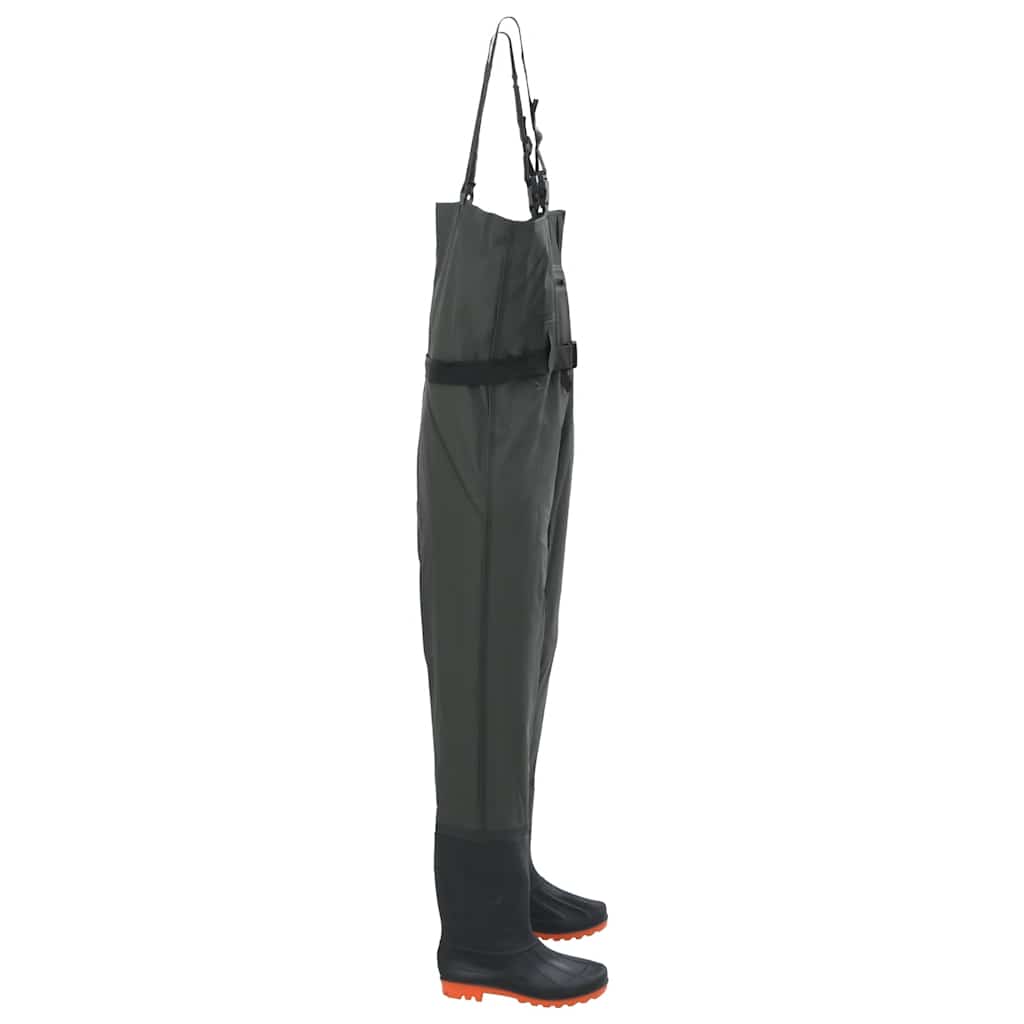 Wader con Stivali e Cintura Verde Scuro Taglia 43