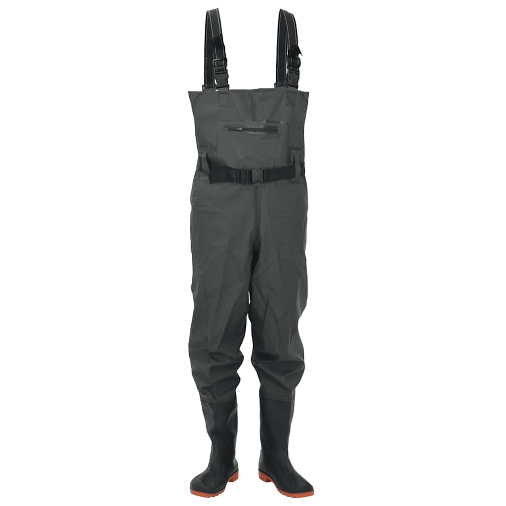 Wader con Stivali e Cintura Verde Scuro Taglia 45