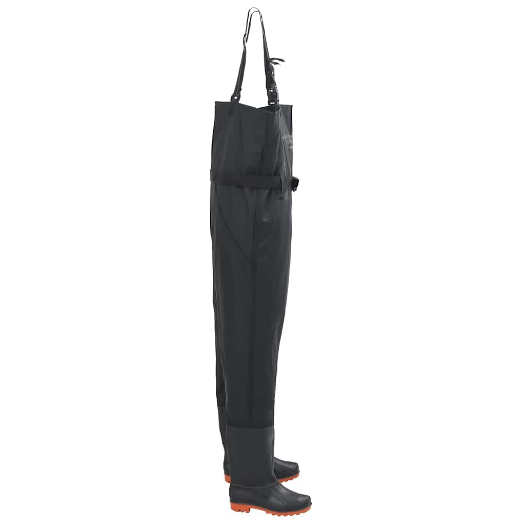 Wader con Stivali e Cintura Nero Taglia 44