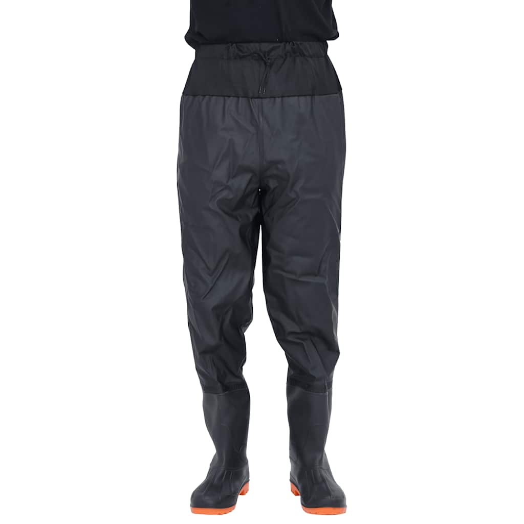 Wader da Pesca alla Vita con Stivali Nero Taglia 42