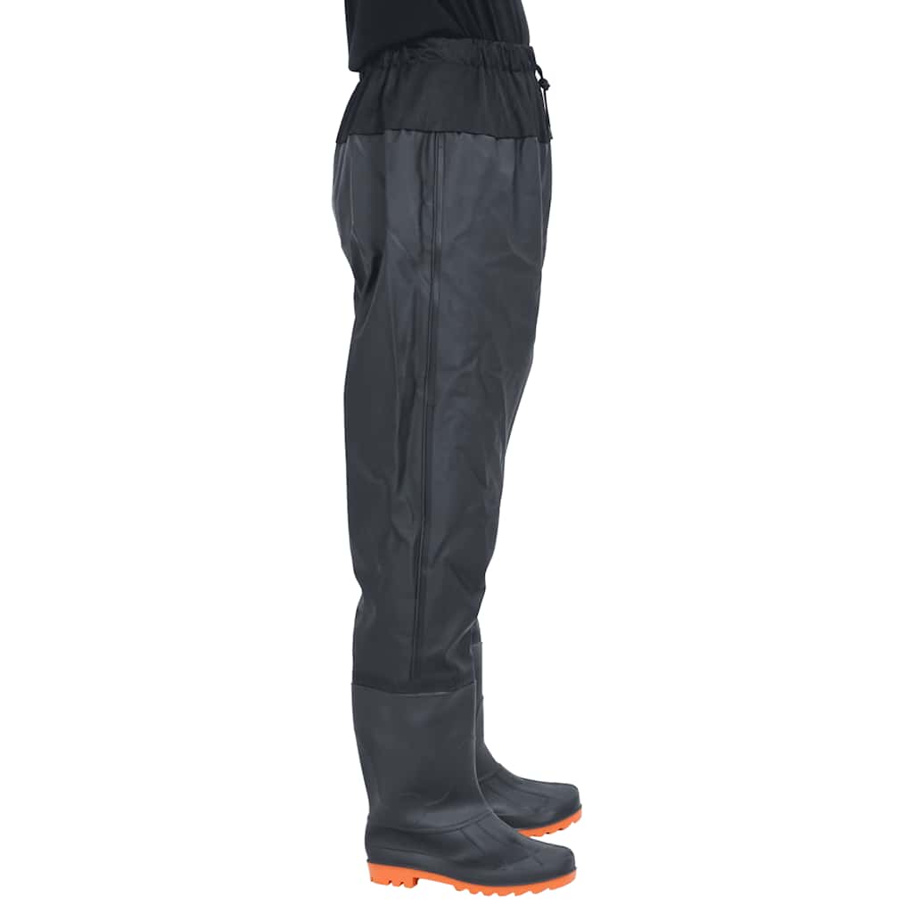 Wader da Pesca alla Vita con Stivali Nero Taglia 42