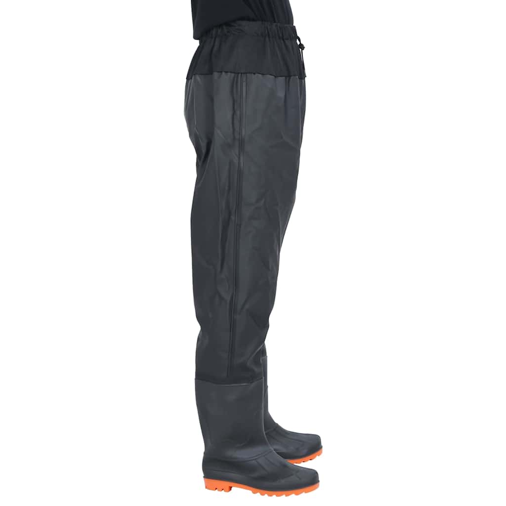 Wader da Pesca alla Vita con Stivali Nero Taglia 43