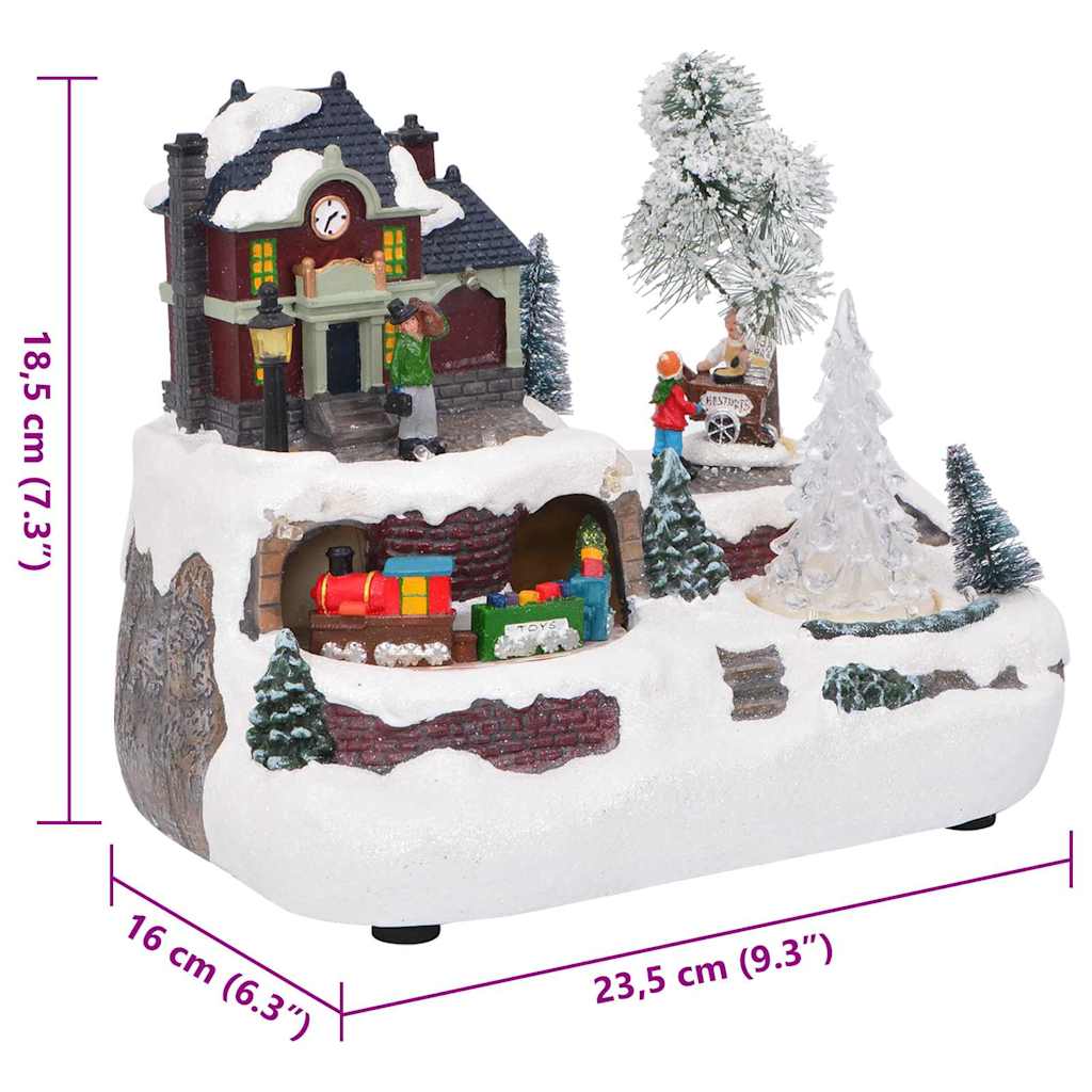 Tavolo di Natale Multicolore 23,5 x 16 x 18,5 cm Resina
