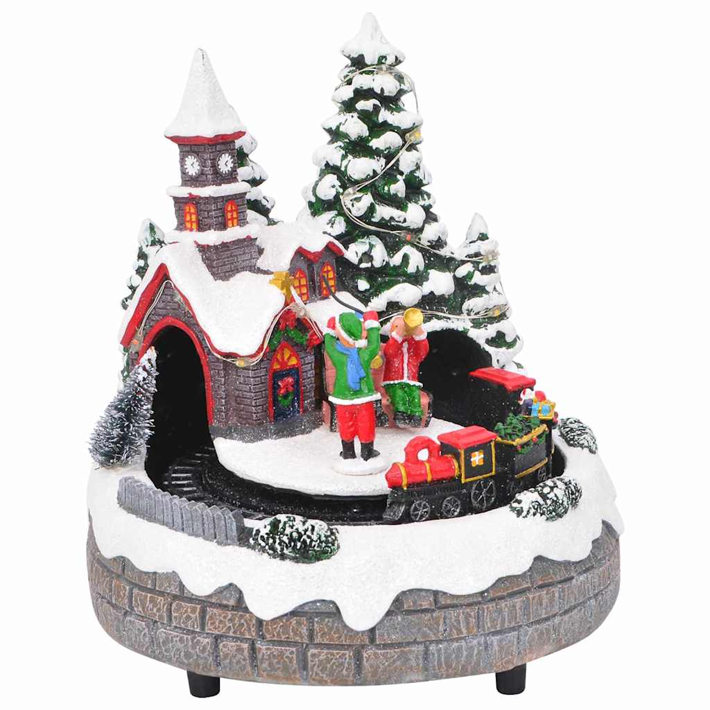 Tavolo di Natale 16 x 16 x 19 cm Resina Multicolore